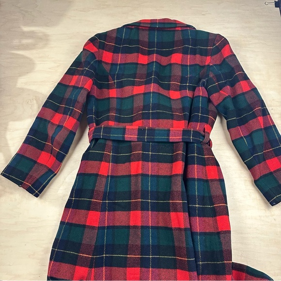 Vintage Pendleton Red and Green Plaid 100% wool Coat - Picture 3 of 14